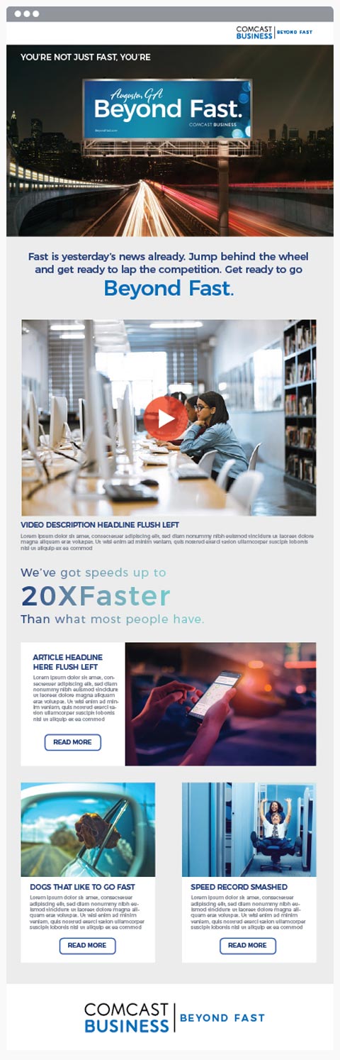 Comcast Beyond Fast Newsletter