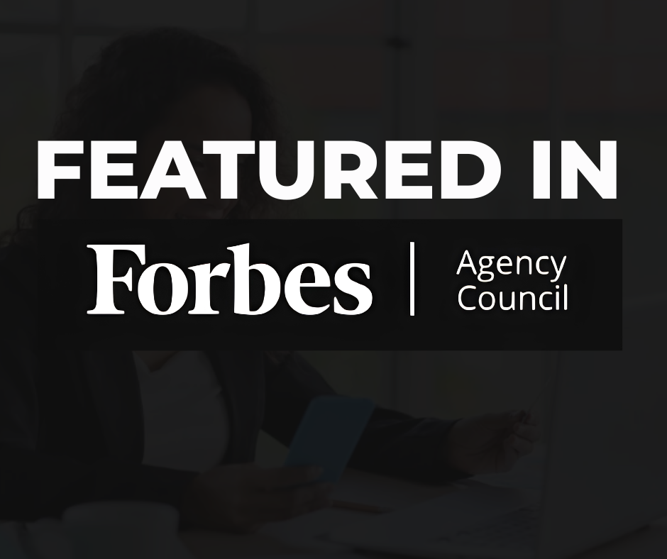 Sarah Tourville sharing her Forbes Agency Council contributor feature on B2B marketing fatigue