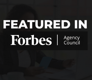 Sarah Tourville sharing her Forbes Agency Council contributor feature on B2B marketing fatigue