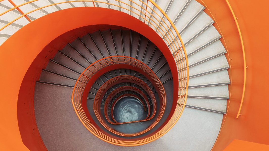 orangeSPIRALstairs